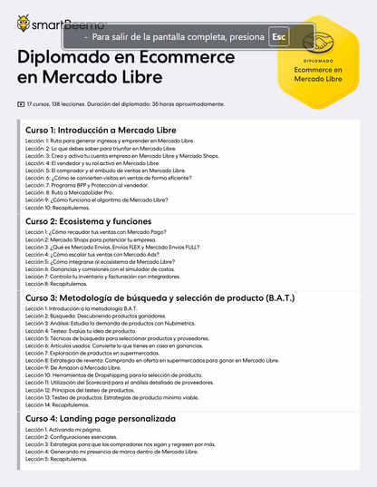 Diplomado Mercado Libre Premium – Aprende a Vender desde Cero