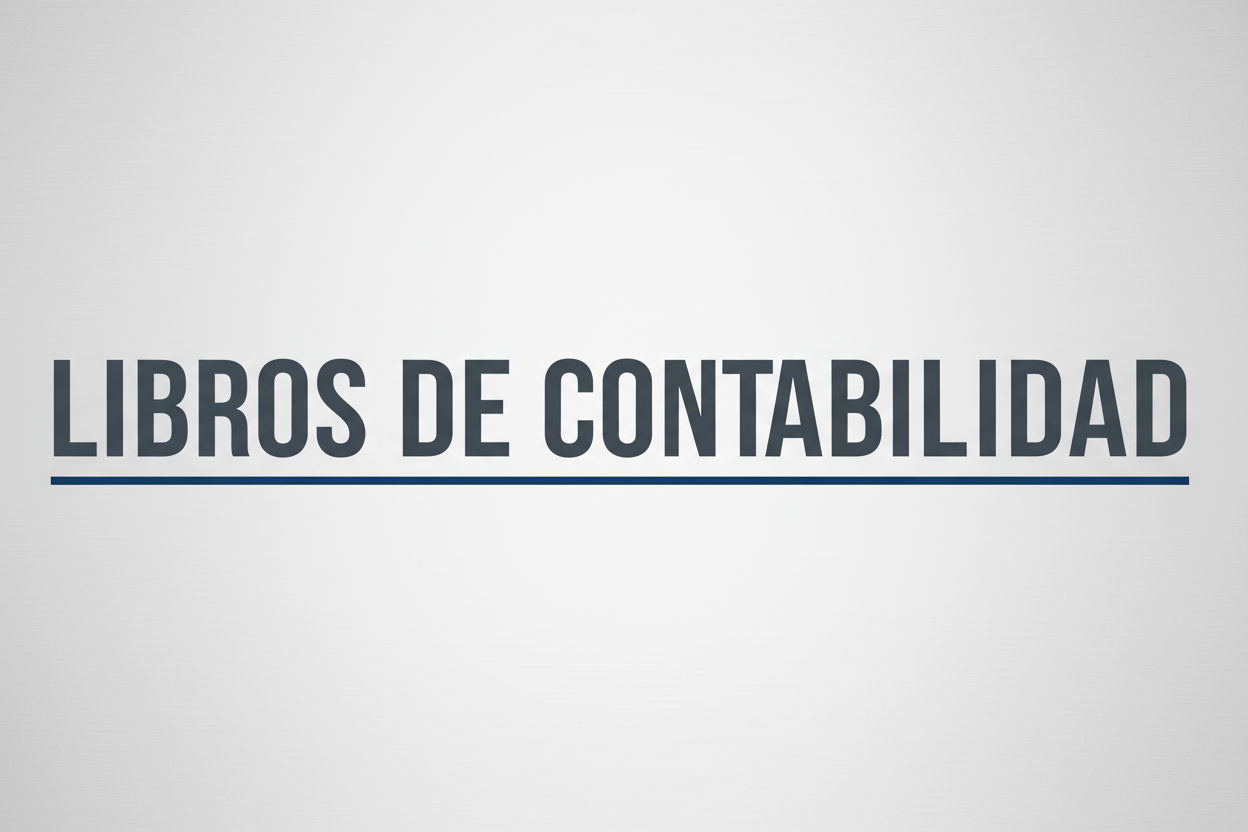 QUE DIGA "LIBROS DE CONTABILIDAD"